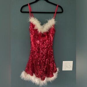 Sexy sequin Mrs clays Christmas dress size small